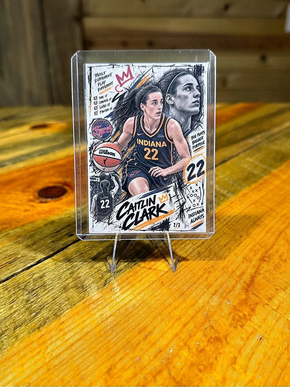 Caitlin Clark Indiana Fever Custom Basketball Trading Card 2/3